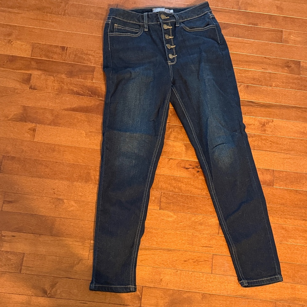 Just USA Women's High Rise Dark Blue Jeans